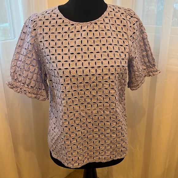 Gap Lavender Short Sleeve Top - Lavender - Picture 1 of 5